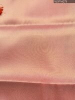 Peach Coloured Fancy Silk Saree with Floral Motifs and Elegant Border - Image 4