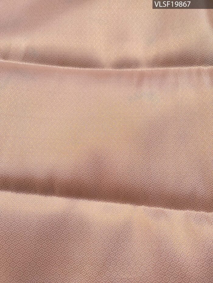 Peach Coloured Fancy Silk Saree with Floral Motifs and Elegant Border - Image 4