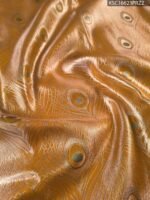 Gold Coloured Tissue Silk Saree with Peacock Motifs and Rich Zari Border - Image 2