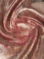 Pink and Gold Tissue Saree with Rich Brocade Pallu and Intricate Zari Border - Image 2