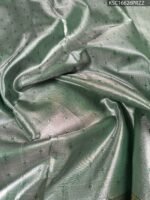 Pink and Gold Tissue Saree with Rich Brocade Pallu and Intricate Zari Border - Image 4