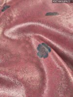 Pink Coloured Tissue Silk Saree with Floral Motifs and Rich Zari Woven Border - Image 2