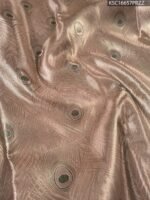 Pink Coloured Tissue Silk Saree with Peacock Motifs and Rich Zari Woven Border - Image 2