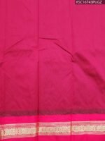 Royal blue and maroon Blended Soft Silk saree with diamond motifs and rich zari pallu - Image 2
