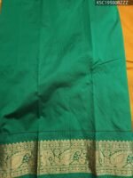 Orange Blended Soft Silk Saree with Paisley Motifs and Rich Zari Pallu - Image 2