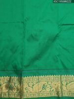 Navy Blue Blended Soft Silk Saree with Paisley Motifs and Rich Pallu - Image 2