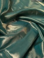 Peach and Gold Tissue Saree with Paisley Motifs and Rich Zari Border - Image 4