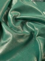 Pink and Green Coloured Tissue Silk Saree with Floral Motifs and Rich Zari Border - Image 4