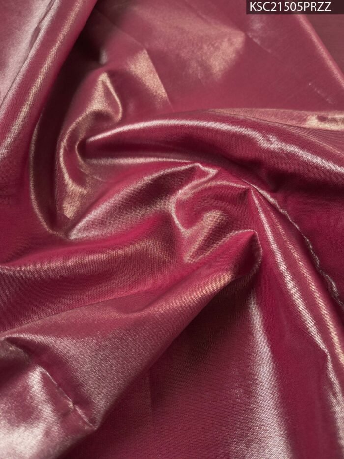 Pastel Green Tissue Saree with Floral Motifs and Rich Zari Woven Border - Image 4