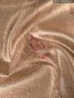 Beige Coloured Tissue Silk Saree with Rich Paisley Motifs and Zari Woven Border - Image 2