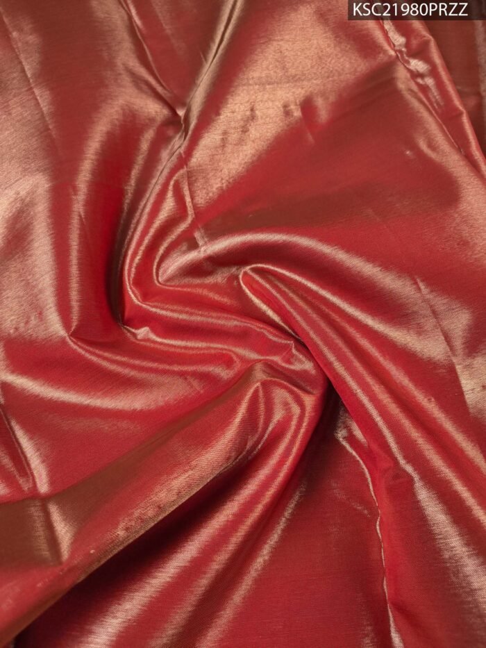 Beige Coloured Tissue Silk Saree with Rich Paisley Motifs and Zari Woven Border - Image 4