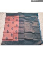 Pink and Blue Semi Soft Silk Fancy Saree with Intricate Design - Image 5