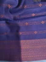 Elegant Grey and Purple Semi Soft Silk Fancy Saree with Intricate Designs - Image 4