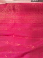 Peach and Red Fancy Saree with Beautiful Embroidery and Rich Border - Image 4