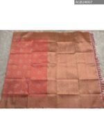 Peach Semi Soft Silk Fancy Saree with Floral Pattern and Rich Border - Image 5