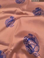 Peach and Purple Semi Soft Silk Fancy Saree with Beautiful Pallu and Border Design - Image 2