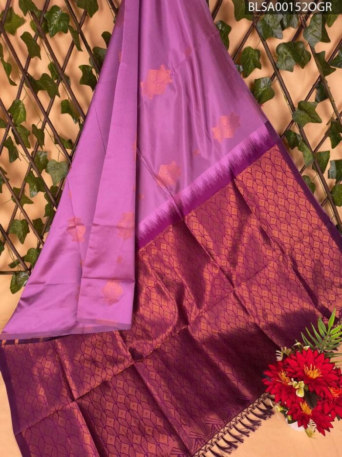 BLSA00152_MAIN_OGR-1.jpg Purple Semi Soft Silk Saree with Rich Pallu and Intricate Border Design - Image 1