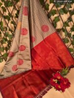 Elegant Red and Beige Semi Soft Silk Saree with Intricate Motifs and Rich Border Design