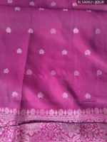 Beige and Purple Semi Soft Silk Saree with Checkered Pallu and Intricate Border Design - Image 2