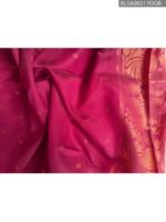 Pink Semi Soft Silk Saree with Rich Purple Border and Beautiful Motifs - Image 2